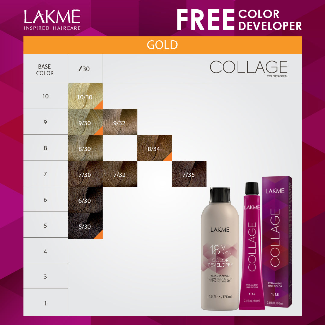 LAKME COLLAGE + DEVELOPER - GOLD